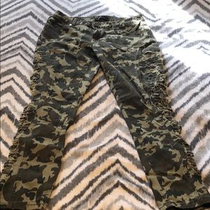 Green Camouflage Pants